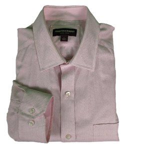Johnston & Murphy Mens Long Sleeve Button Down Dress Shirt